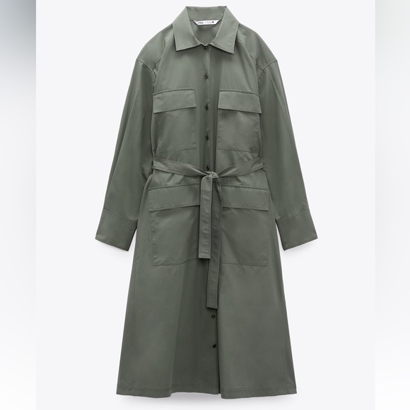 ✨SALE✨ ZARA MULTI-POSITIONAL SHIRTDRESS ✨SALE✨ - Picture 10 of 16